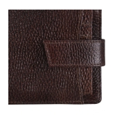 GEEO Brown Leather Mens Two Fold Wallet ( Pack of 1 ) - Brown