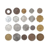 British India & Republic India All Different 20 Coins 1 Pice to 50 Paise Set in Beautiful Coin Wallet / Album,,,Collectible