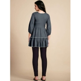 Glomee - Grey Viscose Womens Tunic ( Pack of 1 ) - None