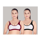 haya fashion Multicolor Cotton Non Padded Womens Everyday Bra ( Pack of 2 ) - None