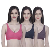 Elina Cotton Sports Bra - Multi Color - None