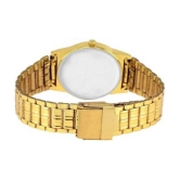 Viser Gold Metal Analog Mens Watch