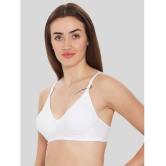 ILRASO - White Cotton Non Padded Women's T-Shirt Bra ( Pack of 1 ) - None