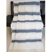 Hugs n Rugs - 3 Seater Cotton Throw ( Pack of 1 ) - Off White