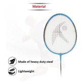 Hipkoo Sports High Demand Aluminum Badminton Complete Racquets Set | 2 Wide Body Racket with Cover and 3 Shuttlecocks | Ideal for Beginner | Flexible, Lightweight & Sturdy (Red & Blue, Set o