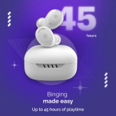 Noise Buds Trance with 45 Hrs Playtime, Low Latency (up to 40ms), HyperSync, and IPX5 Bluetooth Headset Snow White