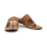 KHADIM Brown Mens Kolhapuris - None