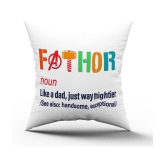 Royals of Sawaigarh - Multicolor Polyester Gifting Printed Filled Cushion For Fathers Day