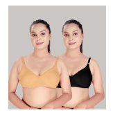 HAYA Multicolor Cotton Non Padded Womens Push Up Bra ( Pack of 2 ) - None