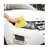 HOMETALES Multicolor 250 GSM Microfiber Car Cleaning Cloth For Automobile car accessories( Pack of 6 ) 40x40 cms