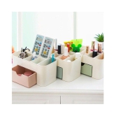 Powaforce Plastic Cosmetic Make Up Organizer Drawer Stand Table Desktop Storage Space Saving