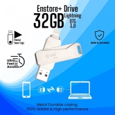 EVM 32GB USB3.0 Iphone Lightning OTG Pendrive (Silver)