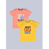 Lux Cozi - Yellow Cotton Boys T-Shirt ( Pack of 2 ) - None