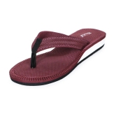 Phonolite Maroon Womens Flip Flop - None