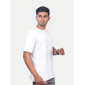 Radprix Cotton Regular Fit Striped Half Sleeves Mens T-Shirt - White ( Pack of 1 ) - None