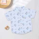 Boys Cotton Collared Shirt-White / 3-4 Years