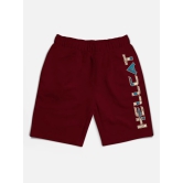 Trendy Typographic With Branding Printed Shorts for Boys