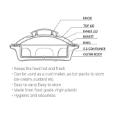 Milton Crisp Dlx 2000 Insulated Inner Steel Casserole, 1.70 Litres, Orange - Orange