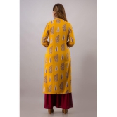 MAUKA - Yellow Straight Rayon Womens Stitched Salwar Suit ( Pack of 1 ) - None