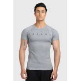 Fuaark Medium Grey Polyester Slim Fit Mens Sports T-Shirt ( Pack of 1 ) - None