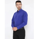 Maharaja - Blue Polyester Blend Slim Fit Mens Formal Shirt ( Pack of 1 ) - None