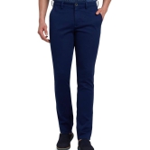 Pack of 2 Men Regular Fit Dark Blue Cotton Blend Trousers