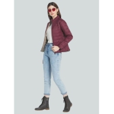 PPTHEFASHIONHUB - Polyester Maroon Puffer Pack of 1 - None