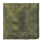 GEEO - Green Faux Leather Mens Two Fold Wallet ( Pack of 1 ) - Green