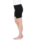 Women Plain Seamless Under Skirts - Black