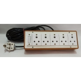 6A 5 Sockets (3 Pin Socket) & 1 Switch Extension Box with 6A Plug & 40m Wire