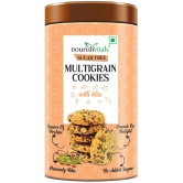 NourishVitals Sugar Free Multigrain Cookies, No Added Sugar, Heavenly Bites, Source of Protein, Crunchy Delights, Genius Snack, 120g