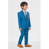 DKGF Fashion - Turquoise Polyester Boys Suit ( Pack of 1 ) - None