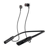 Portronics In-the-ear Bluetooth Headset with Upto 30h Talktime Water Resistant - Black - Black