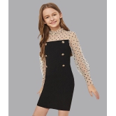 Addyvero - Black Cotton Blend Girls Bodycon Dress ( Pack of 1 ) - None