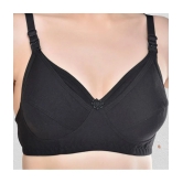 Desiprime - Black Cotton Solid Womens Maternity Bra ( Pack of 1 ) - 36B