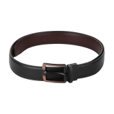 Zacharias - Black Leather Men's Reversible Belt ( Pack of 1 ) - None