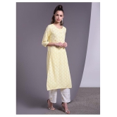 Doriya - Yellow Straight Rayon Women's Stitched Salwar Suit ( Pack of 1 ) - XL