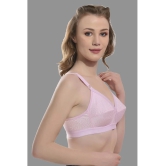 Madam - Pink Cotton Blend Non Padded Womens Minimizer Bra ( Pack of 1 ) - None