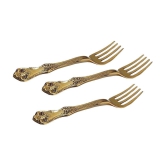 A & H ENTERPRISES - Brass Brass Table Fork ( Pack of 3 ) - Brass