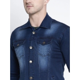 Rodamo Men Blue Solid Denim Jacket