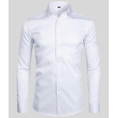 Life Roads - White Cotton Slim Fit Mens Casual Shirt ( Pack of 1 ) - None