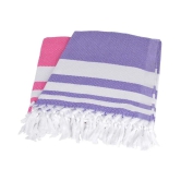 Sathiyas Set of 2 Cotton Bath Towel Multi - Multi