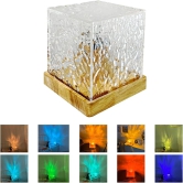 Water Ripple Night Light Color Changing Crystal Lamp Ocen Wave Projector