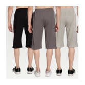 Zeffit - Multi Cotton Blend Mens Three-Fourths ( Pack of 3 ) - None