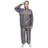 Goodluck Polyester Raincoat Set - Grey - None