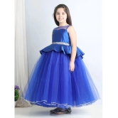 Toy Balloon Kids Blue Net Girls Fit And Flare Dress ( Pack of 1 ) - None