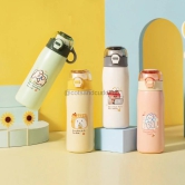 Pastel Colored Quirky Cartoon Hot and Cold Thermos flask - 380ml-Off White