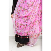 Tisser Digital Print Linen Dupatta Size-16x16