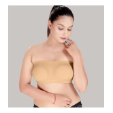 HAYA Beige Polyester Non Padded Womens Strapless Bra ( Pack of 1 ) - None