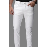 HALOGEN - White Denim Slim Fit Mens Jeans ( Pack of 1 ) - None